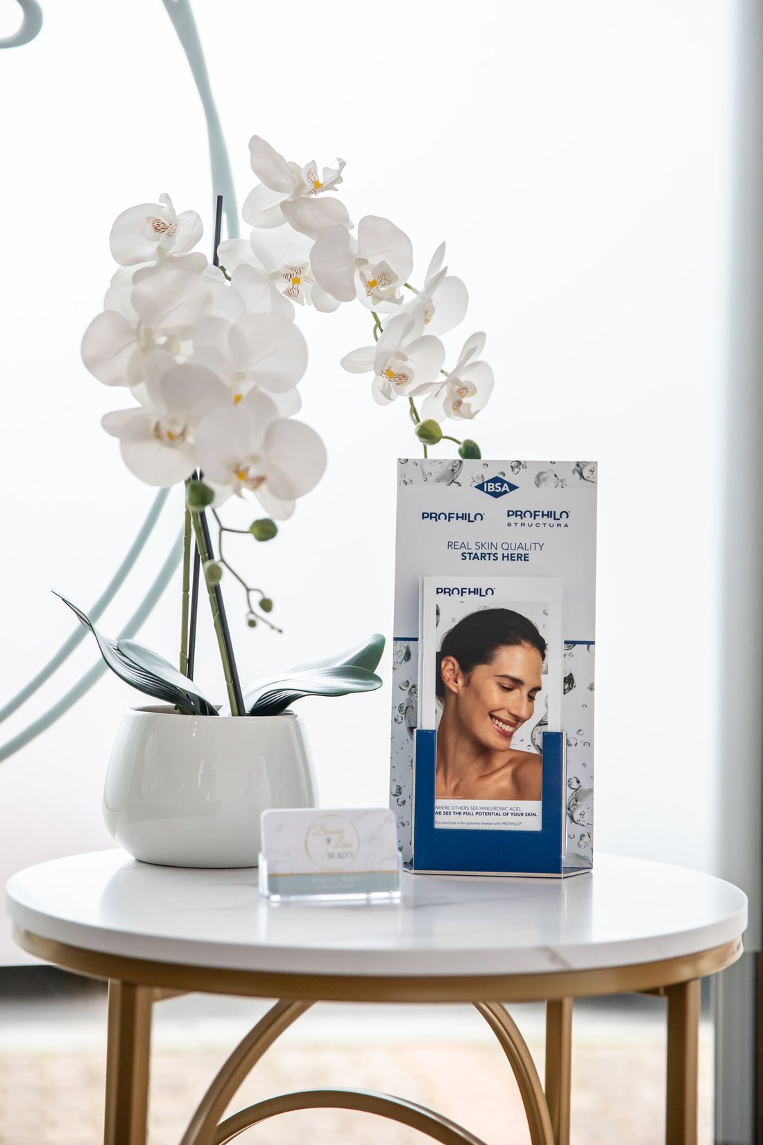Skin treatment products on display at Bonnie Lass Beauty, Melton